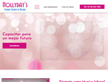 Tablet Screenshot of escueladebellezahollydays.com